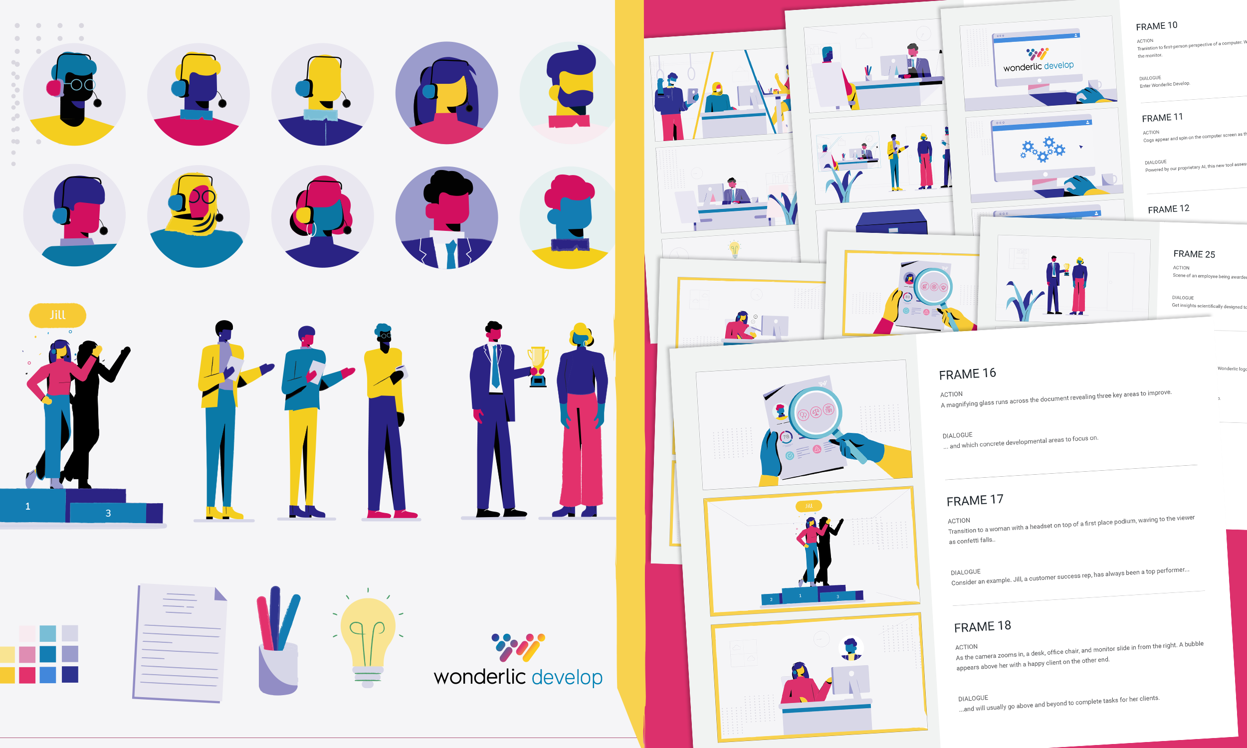 Custom Illustrations for Storyboards